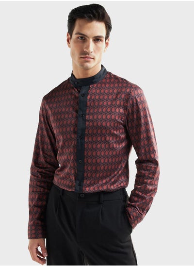 Buy Printed Regular Fit Shirt in Saudi Arabia