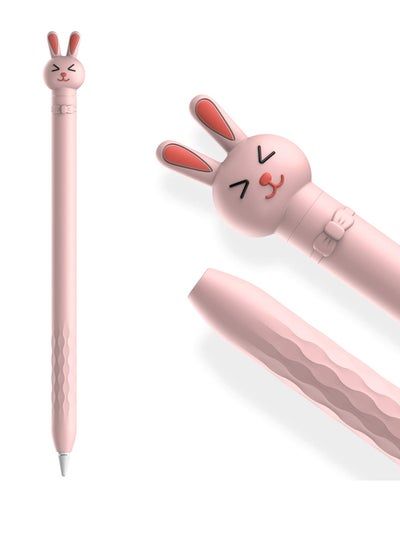Buy Case for 1st Generation Apple Pencil, Cute Cartoon Rabbit Soft Silicone Case Accessory Ultra light Pen Case Protective Grip Anti-slip and Anti-drop Capacitive Pen Case in Saudi Arabia