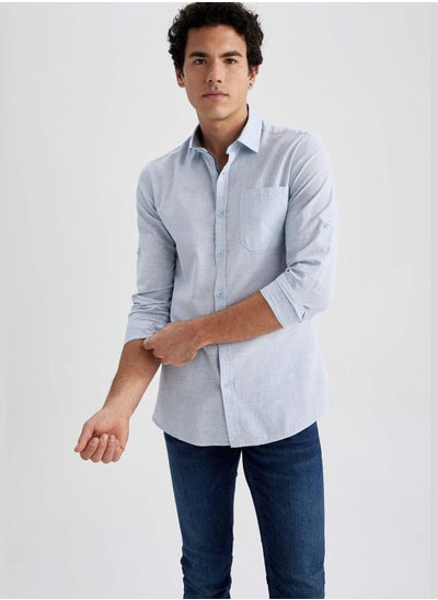 Buy Slkim Fit Cotton Long Sleeve Shirt in UAE