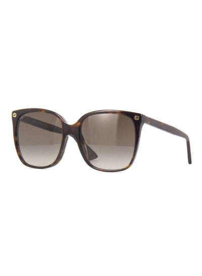 Buy Gucci Unisex UV resistant Fashion Full Frame Sunglasses 57mm Retro Sunglasses Grey/Brown GG0022S in UAE