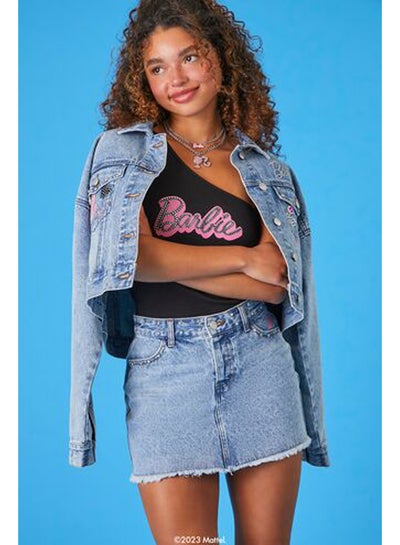 اشتري Barbie Graphic Denim Mini Skirt في مصر