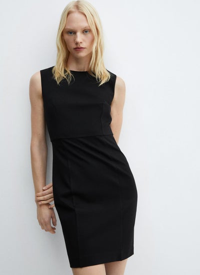 Buy Crew Neck Knitted Dress in Saudi Arabia