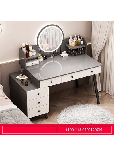 Buy Multifunctional Makeup Vanity Dressing Table with Drawers 115 CM in UAE