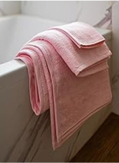 اشتري More Cottons Plain towels (100% Cotton) (pink, 50x100) في مصر