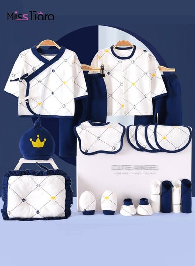 Buy Baby Newborn Essentials Layette Gift Set with Box 19 Piece Baby Girl Boys Gifts Premium Cotton Baby Clothes Accessories Set Fits Newborn Baby Suit Set for 3-6 Months in UAE