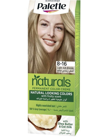 Buy Palette Naturals 8-16 Light Ash Blonde 110Ml in Egypt