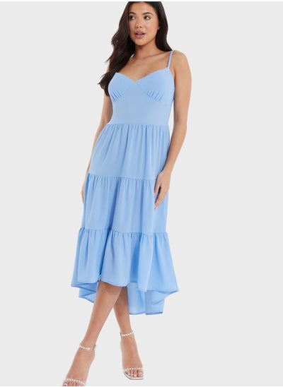 Buy Sweetheart Neck Tiered Dress in UAE