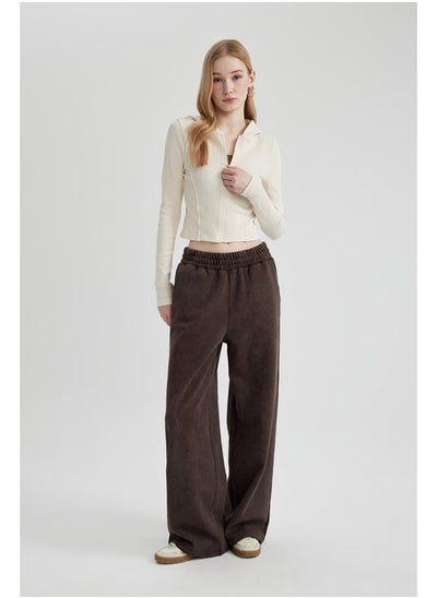 Buy Woman Wide Leg Knitted Trousers in Egypt