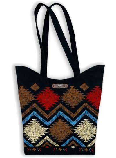 Buy Casual Printed Satin Tote Bag in Egypt