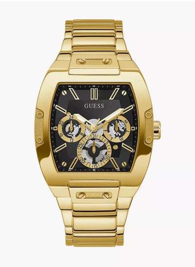 Buy Guess Phoenix Men's Gold multifunction Stainless Steel Strap Watch - GW0456G1 44mm in Saudi Arabia