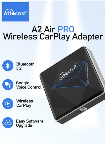 اشتري OTTOCAST A2Air PRO سلكي إلى محول تلقائي أندرويد لاسلكي ملحقات السيارة أندرويد بلوتوث ترقية دونغل لنيسان VW Ford في السعودية