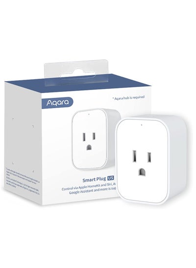 Buy Aqara Smart Plug, REQUIRES AQARA HUB, Zigbee, with Energy Monitoring, Overload Protection, Scheduling and Voice Control, Works with Alexa, Google Assistant, IFTTT, and Apple HomeKit Compatible in UAE