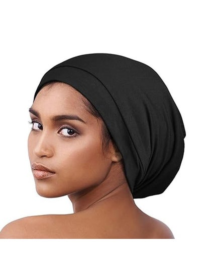 Buy Women's Satin Silk Lining Adjustable Sleep Cap Soft and Breathable Chemotherapy Cap Solid Color Foreskin Sleeping Cap Perfect Gift for Men and Women With Frizzy Hair Long Curly Hair Or Short Hair in Saudi Arabia