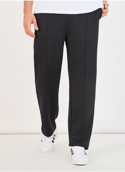 Buy Pintuck Open Hem Relaxed Fit Jogger in Saudi Arabia