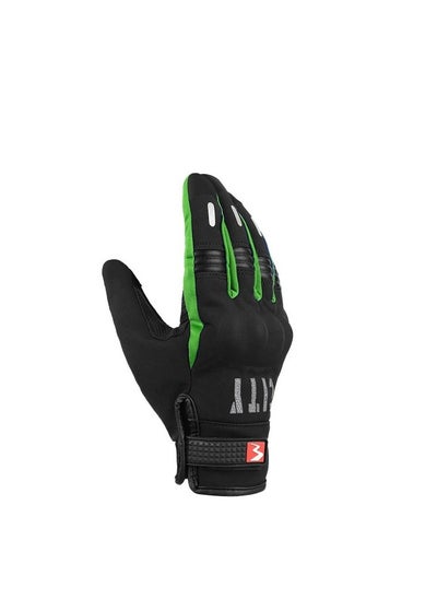 Buy MAdbike City mad-07 Motorcycle Gloves Motorbike Street With Protection Black Green - Size XL in Egypt