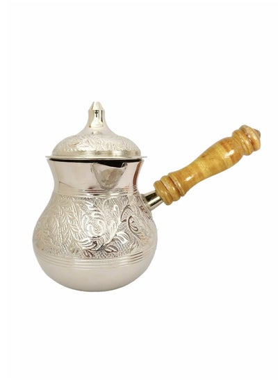 Buy Brass Coffee Pot 3 Cup Turkish Coffe Warmer in UAE