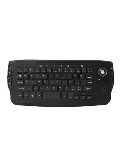 اشتري Wireless Keyboard Remote Control For Android TV With Trackball Mouse Black في السعودية