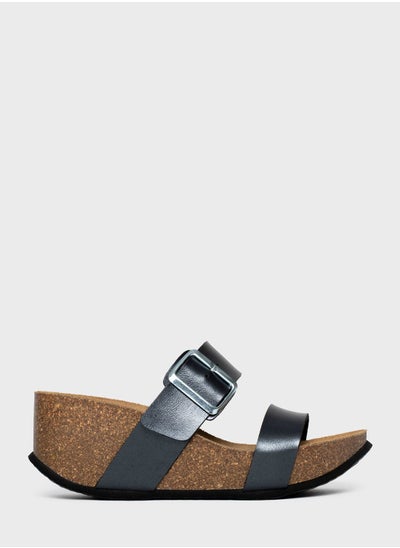 اشتري Newcastle Double Strap Wedge Sandals في الامارات