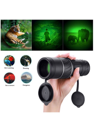 اشتري Monocular Telescope with Low Weak Light Night Vision BAK4 Prism High Power Waterproof Powerful في الامارات