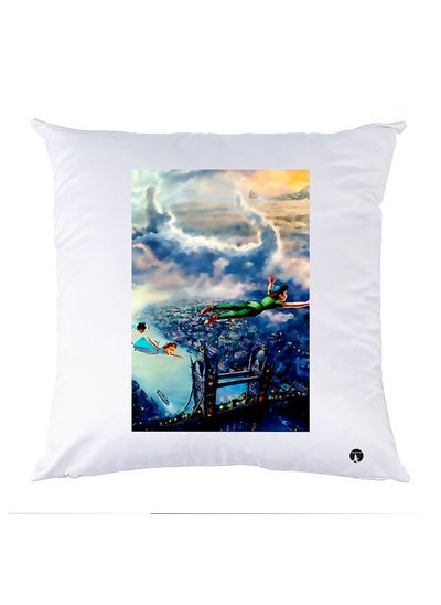 اشتري Printed Pillow Polyester White 30x30cm في مصر