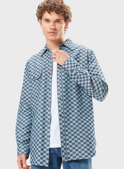 Buy Checked Relaxed Fit Shirt in Saudi Arabia