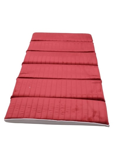 Buy A soft and comfortable sponge mattress that is foldable and easy to carry with a bag. A multi-use mattress for trips, sleeping, and exercising, and for children, size (190*90*6 cm) in Saudi Arabia