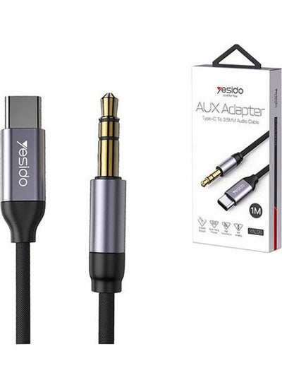 Buy Cable Type-C To 3.5mm Audio Cable Black in UAE