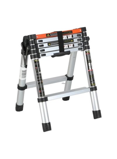 Buy Foldable Ladder Silver and Black 65cm in Saudi Arabia