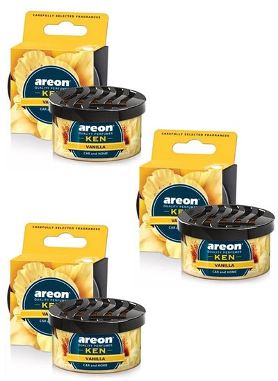 Buy Ken Prefume Car Air Freshener, 3 Pcs, Vanilla in UAE