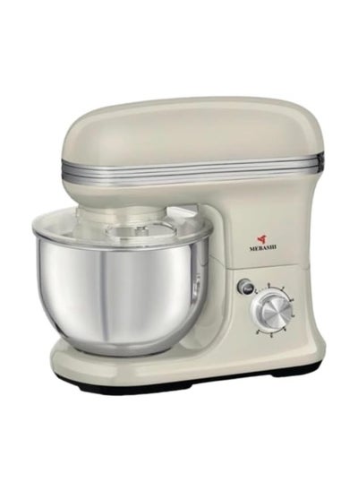 Buy MEBASHI 5L Stand Bowl Mixer, 1200W, 8 Speed Levels, Stainless Steel Bowl-ME-SBM1111 (White) in UAE