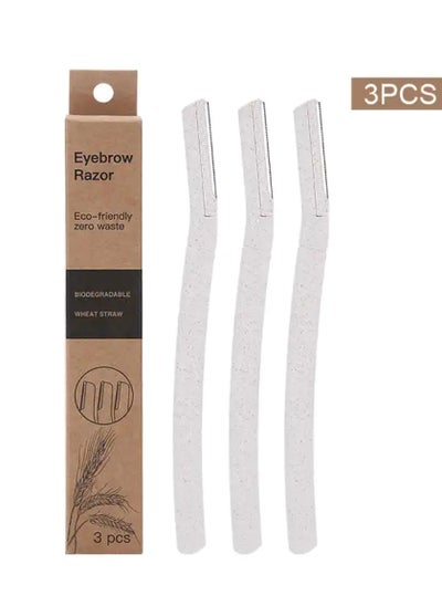 Buy 3 Pcs Eyebrow Razor Ladies Razor For Facial And Body Hair Trimmer Safety in UAE