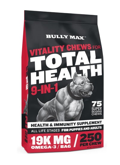 Buy Total Health 9 in 1 Vitality Chews For Dogs 300g in UAE