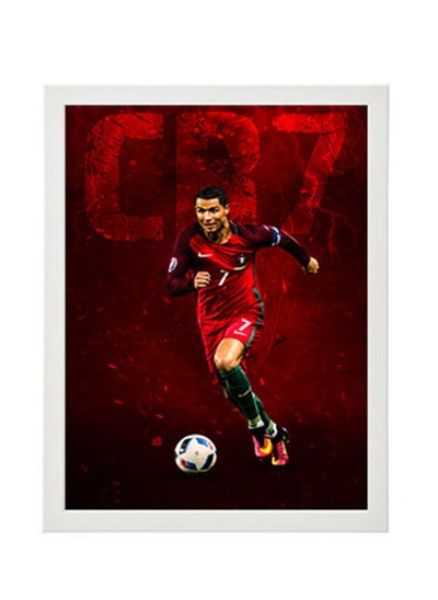 اشتري Cristiano Ronaldo Wall Art Poster Frame في مصر