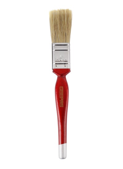 Buy Geepas 1" Paint Brush GT59310, 30% Bristles and 70% Silk, Ideal For a Variety of Surfaces and Paints, Suitable for Home and Business Use, Red in UAE