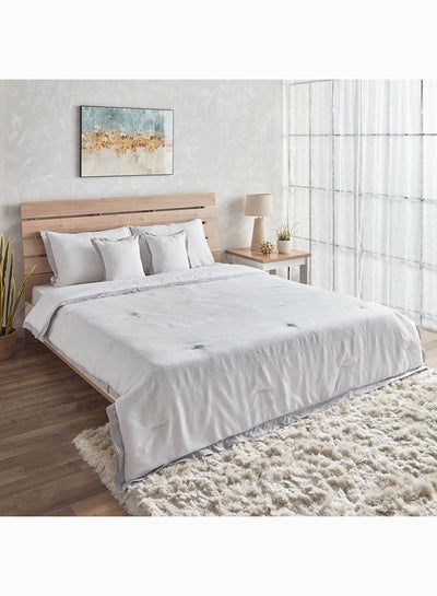 اشتري Luna Matelasse 5-Piece Cotton King Comforter Set 240 x 220 cm في الامارات