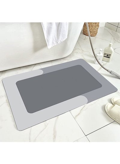 Buy Super Absorbent Bath Mats Comfort Floor Mats Non-Slip Soft Carpet Slip-Resistant Bathing Room Rug Quick-Dry Microfiber Bath Mats for Bathroom (60*90cm Rectangle) in Saudi Arabia