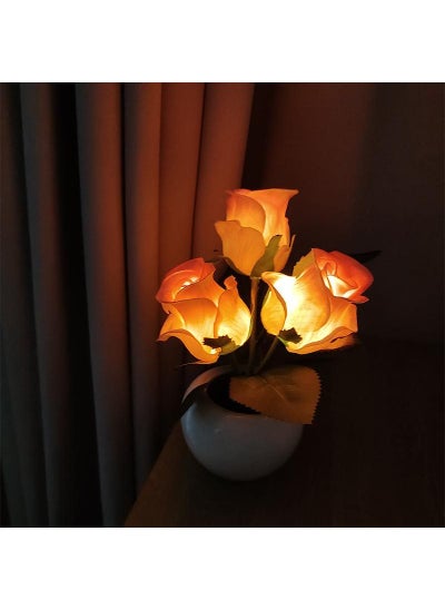 Buy Tulip Nightlight Decoration Bedroom Bedside Decoration Atmosphere Lamp Table Lamp Gift in UAE