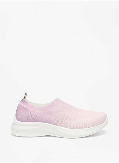 Buy Women's Textured Slip-On Sports Shoes in UAE