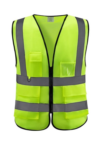 Buy 160g Multi-Pocket - High Visibility Safety Vest - Yellow in Saudi Arabia