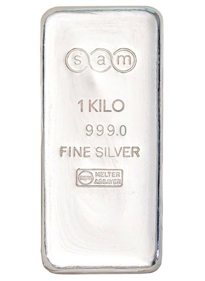 Buy SAM 1kg Pure Silver Bar 999.0 - 1 Kilogram in UAE