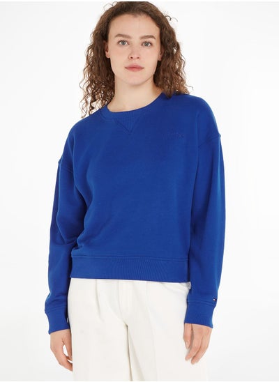 Buy Crew Neck Knitted Sweatshirt in Saudi Arabia