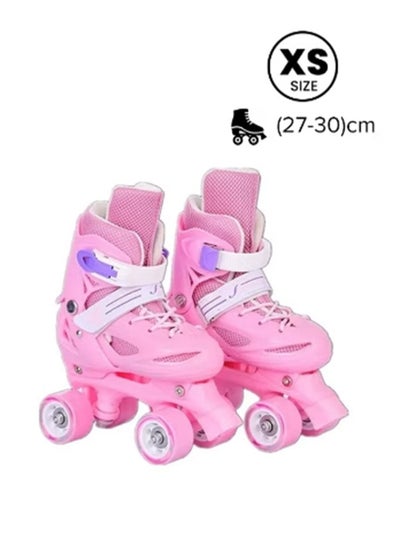 Buy Kids Unisex Four Wheel Roller Skating Shoes XS (27-30)cm in Saudi Arabia