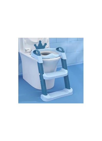 Buy Large Plastic Chair Baby Toilet Baby Potty Trainer Seat With Ladder in UAE