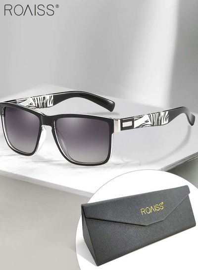 Buy Men's Polarized Square Sunglasses, UV400 Protection Sun Glasses with PC Frame, Fashion Anti-Glare Sunglasses for Men Driving, Fishing, Traveling, 61mm in Saudi Arabia