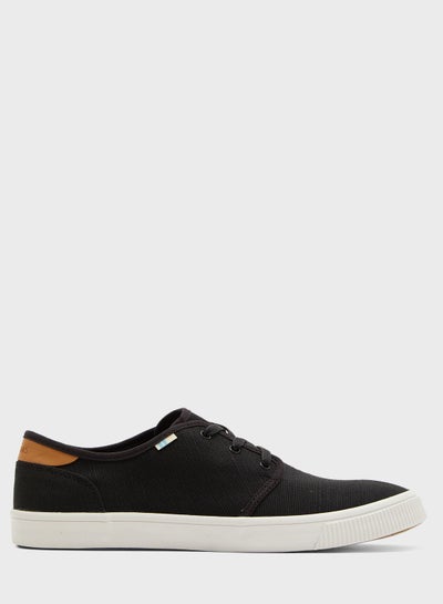 Black on Black Heritage Canvas Mens Baja Slip-Ons Topanga Collection