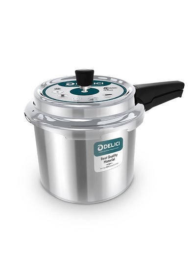 اشتري Dripless 10-Litre Aluminium Pressure Cooker: Effortless Cooking With Dripless Design, Superior Safety Features, And Quality Craftsmanship- Adpc10E في الامارات