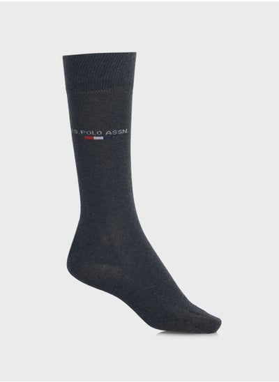 Buy Logo Print Crew Socks in UAE