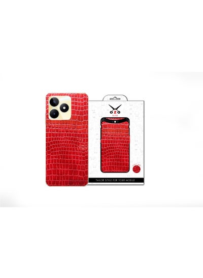 Buy OZO Luxury Skin Red Leather Snack (SC115BLCA) For Infinix Hot 30 in Egypt