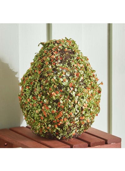 Buy Trent Rattan Decorative Ball 21 x 25 x 21 cm in UAE