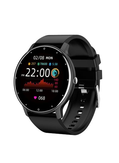 Buy Smart Watch for Men Women Smartwatch for Android and iOS Phones Waterproof Black in Saudi Arabia